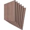 Ekena Millwork 7 3/4W x 7 3/4H x 1/4T Wood Hobby Boards, Walnut, 6PK HBW08X08X250BWA - alternate 2